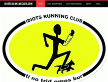 Tablet Screenshot of idiotsrunningclub.com